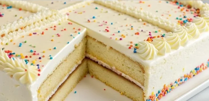 Delicious Copycat Costco Sheet Cake recipe made at home