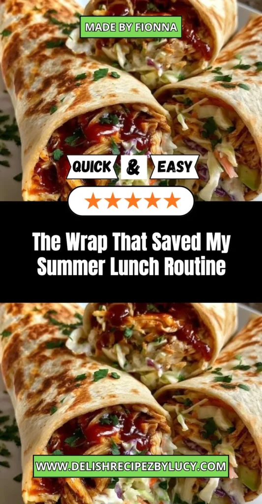 Delicious summer lunch wrap recipe for a refreshing meal.
