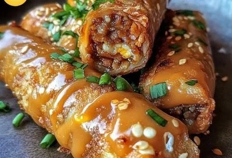 Delicious Voodoo Egg Rolls filled with flavorful ingredients