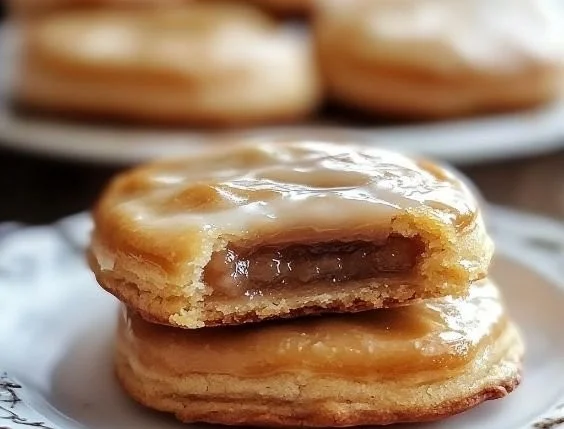 Delicious Brown Sugar Pop Tart Cookies with a flaky crust and sweet filling