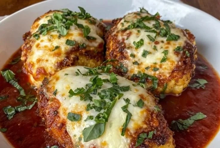 Delicious Cheesy Mozzarella Chicken Bake fresh out of the oven