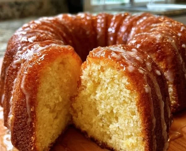 Classic Kentucky-Style Butter Cake with golden crust and moist texture
