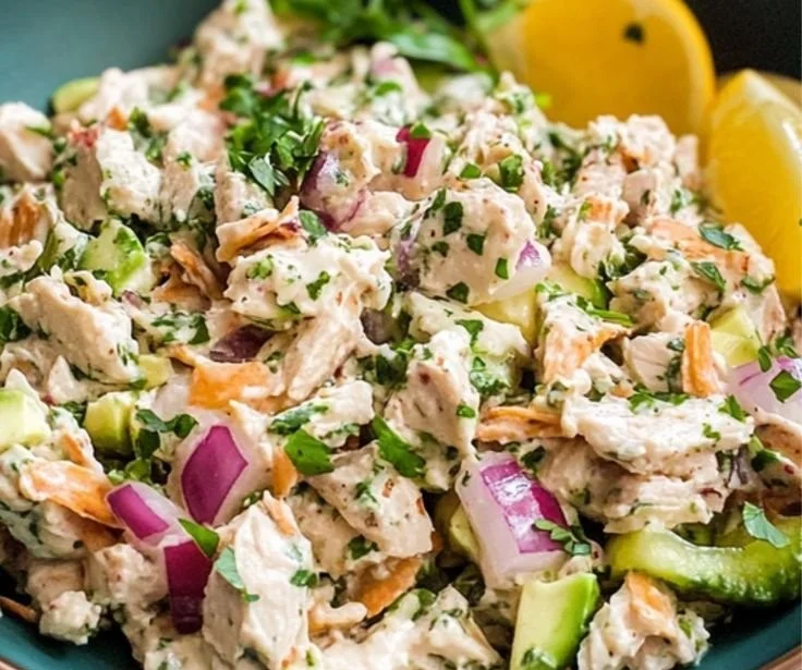 Delicious and fresh tuna salad sandwich on whole grain bread