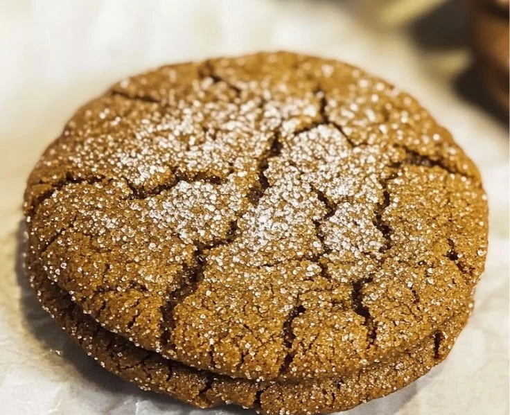 Delicious ginger molasses cookies from a copycat Starbucks recipe