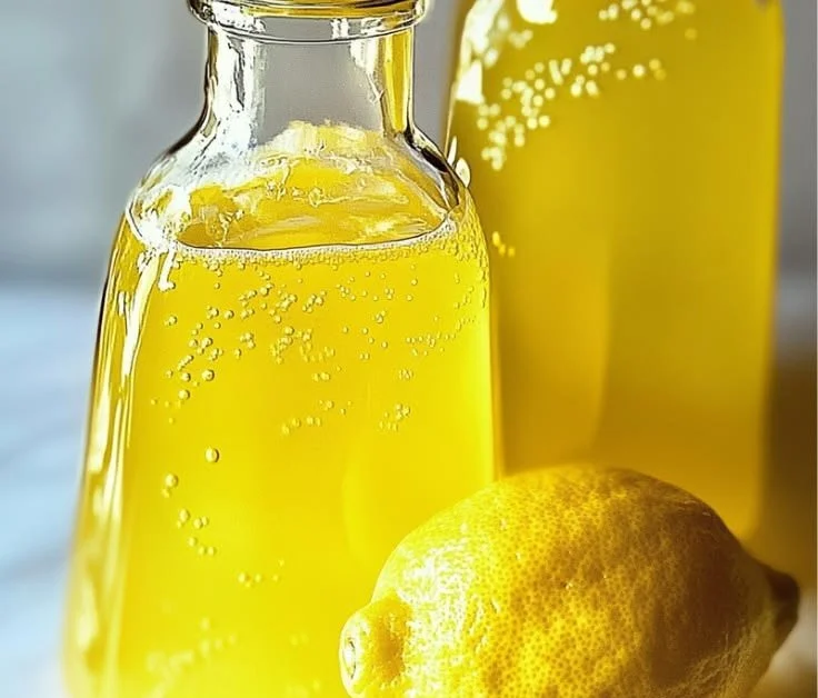 Homemade limoncello recipe with fresh lemons and vodka