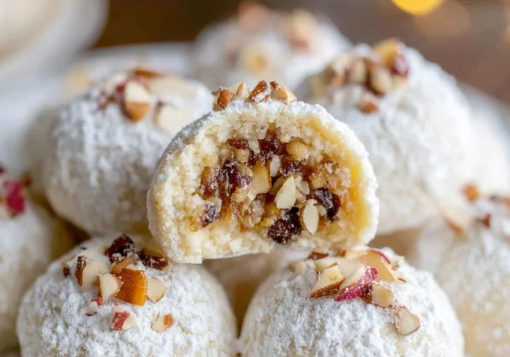 Plate of traditional Italian Christmas cookies decorated for the holidays
