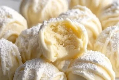 Delicious Lemon White Chocolate Truffles ready to be enjoyed