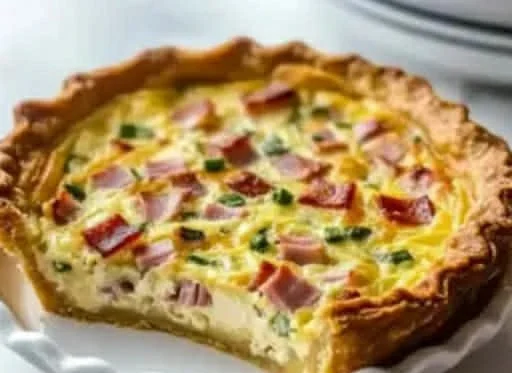 Deliciously baked Mississippi Sin Quiche loaded with cheese and flavors