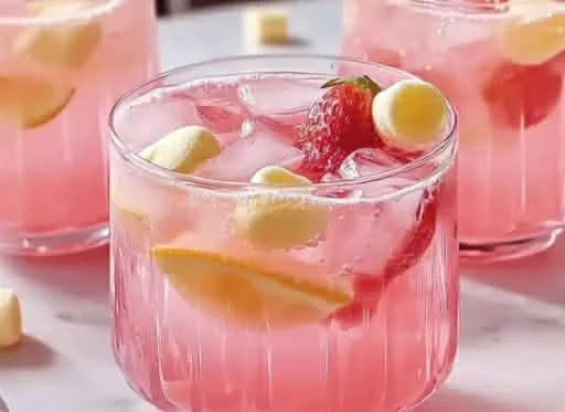 Colorful Pink Bunny Punch served at a children's party for a festive atmosphere.