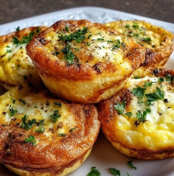 Fluffy egg bites made with cottage cheese for a nutritious breakfast