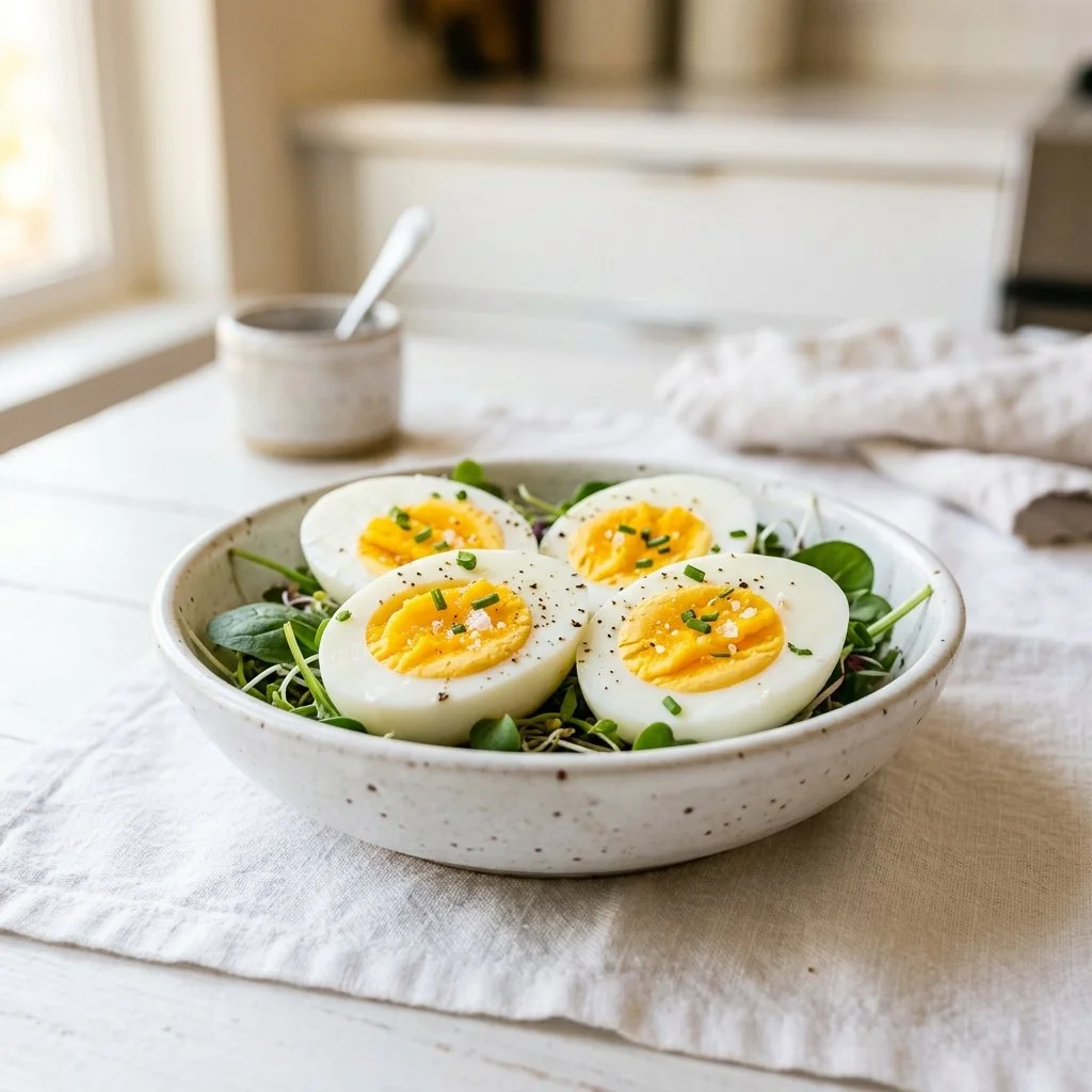 Instant Pot hard boiled eggs cooked to perfection