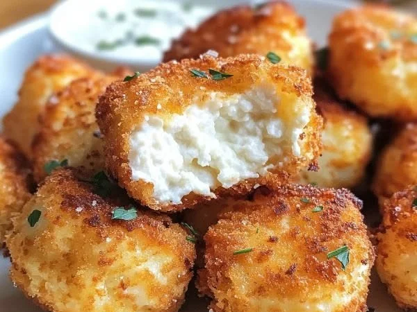 Delicious homemade cottage cheese tots made with just two ingredients