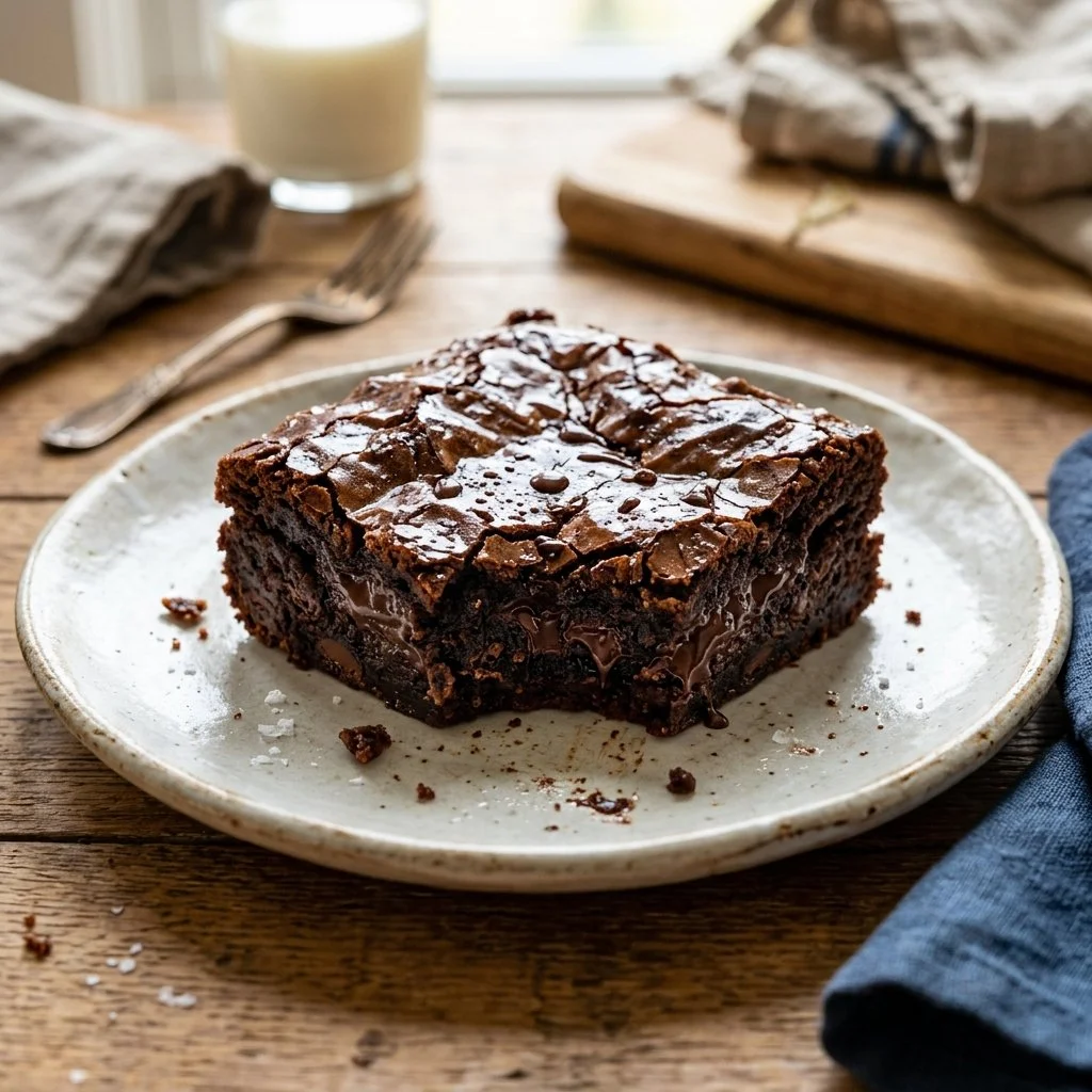 Delicious brown butter brownies with a rich, fudgy texture