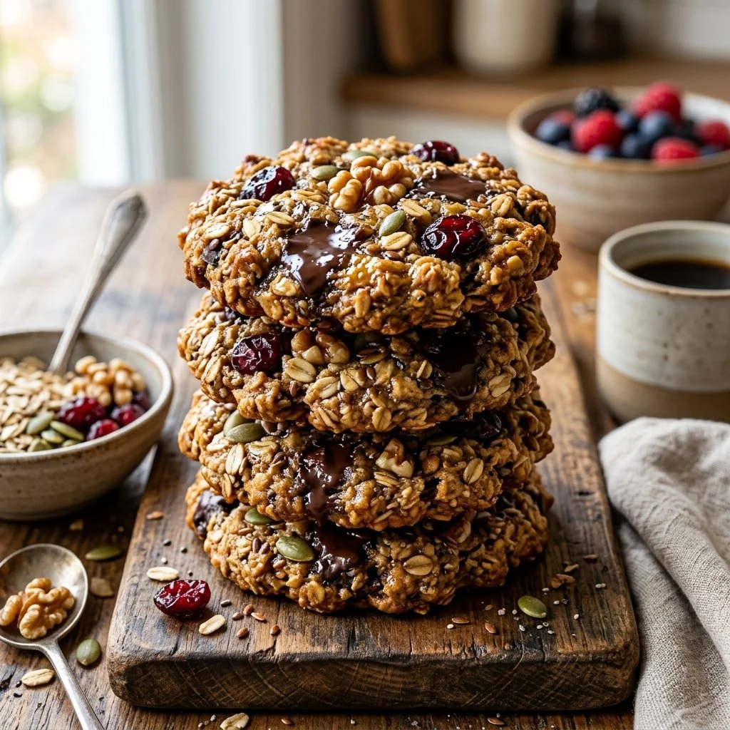 Delicious and healthy breakfast cookies made with nutritious ingredients