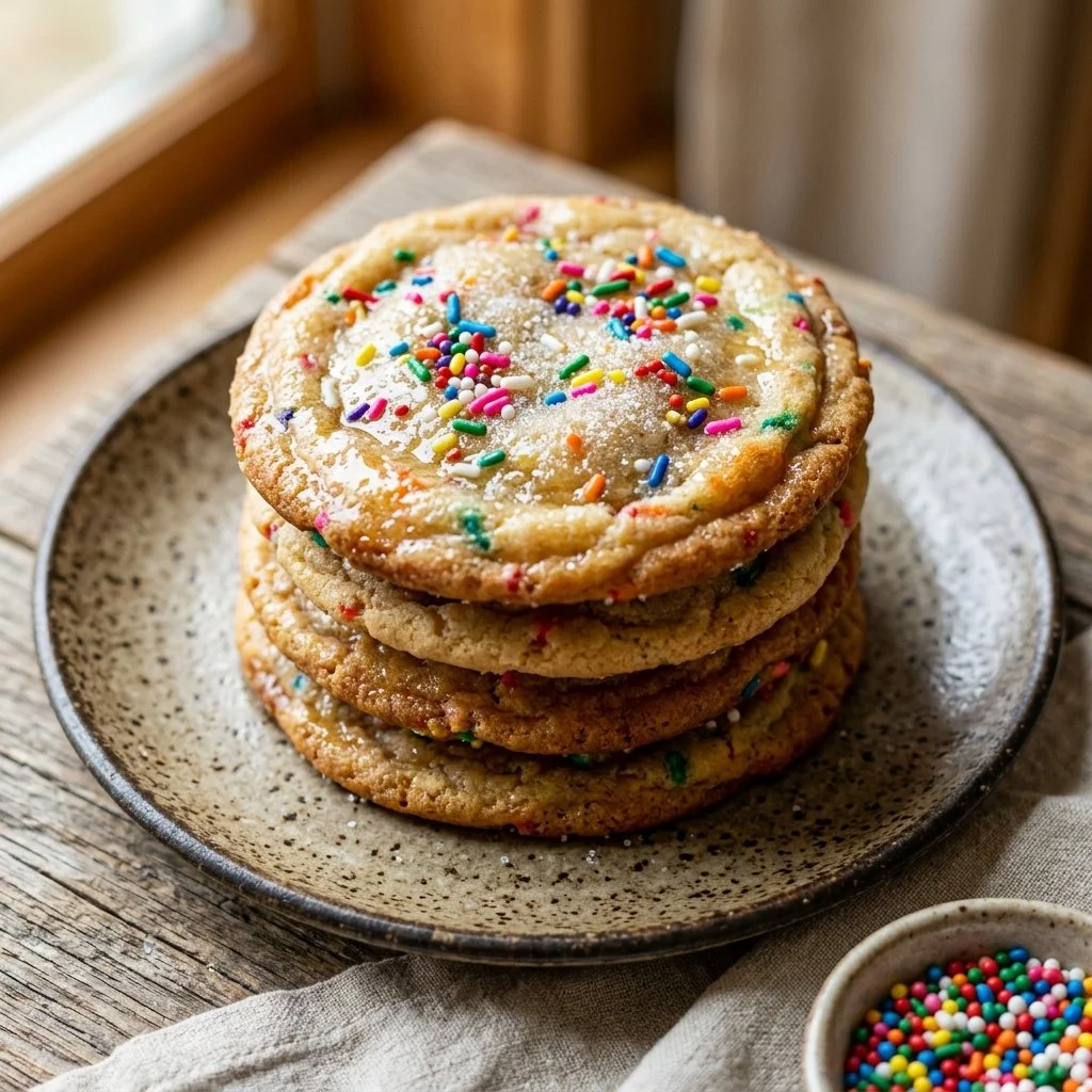 Delicious homemade sugar cookies on a cooling rack.